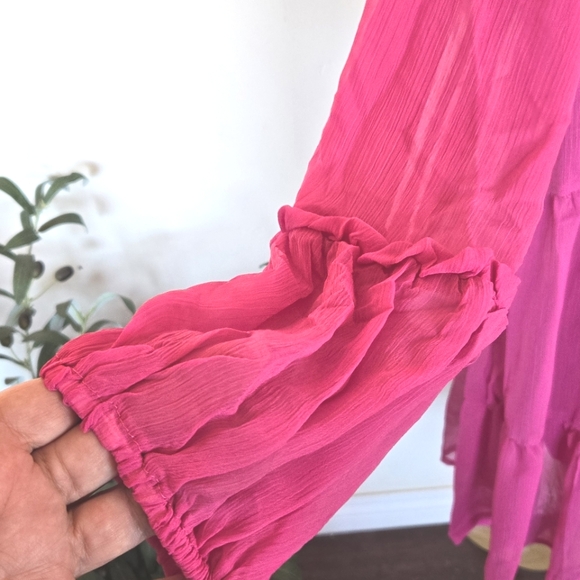 New🏷️ VINCE CAMUTO Arresting Orchid Longsleeve Shift Dress XXL - Picture 3 of 9